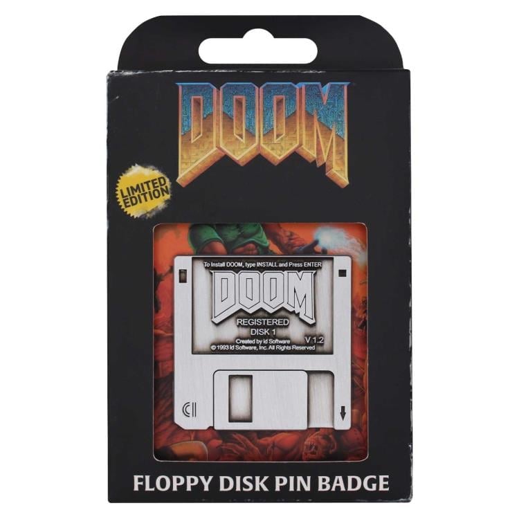 Doom Floppy Disk Limited Edition Pin Badge Gallery Image 6