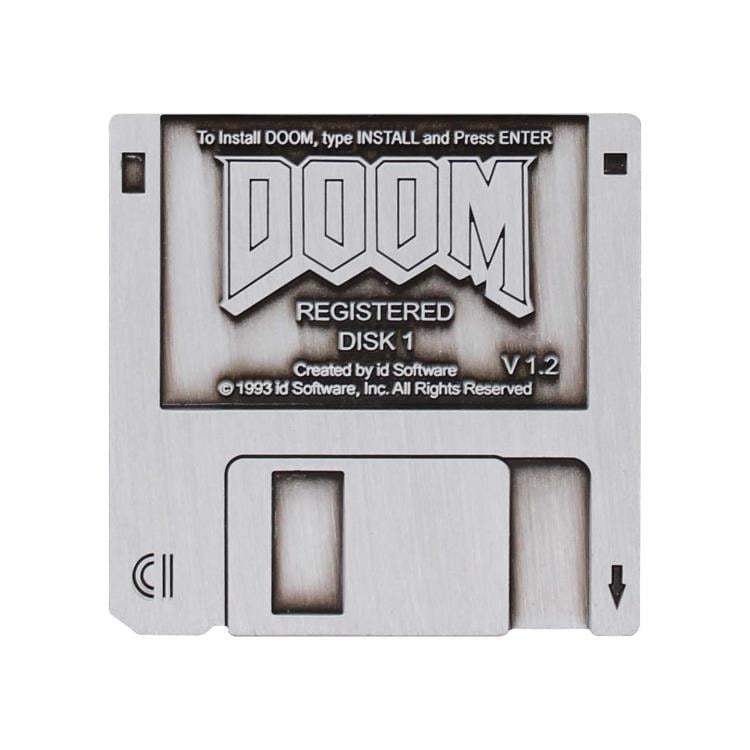 Doom Floppy Disk Limited Edition Pin Badge Gallery Image 3