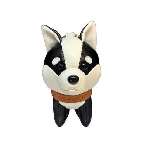 Leasholic Husky (Black) Leather Plush Charm Gallery Image 3