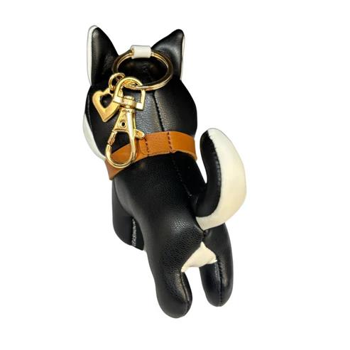 Leasholic Husky (Black) Leather Plush Charm Gallery Image 4