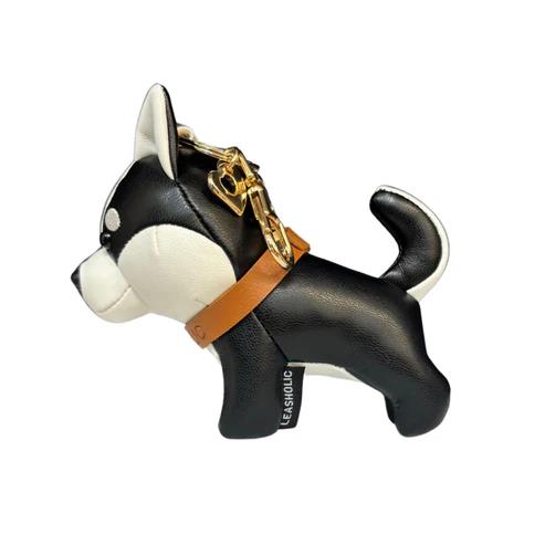 Leasholic Husky (Black) Leather Plush Charm Gallery Image 5