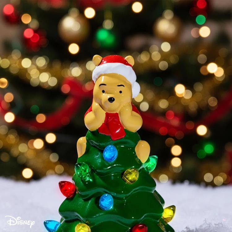 Disney Winnie The Pooh クリスマスツリーセット Winnie the Pooh Ceramic Light-Up Christmas Tree