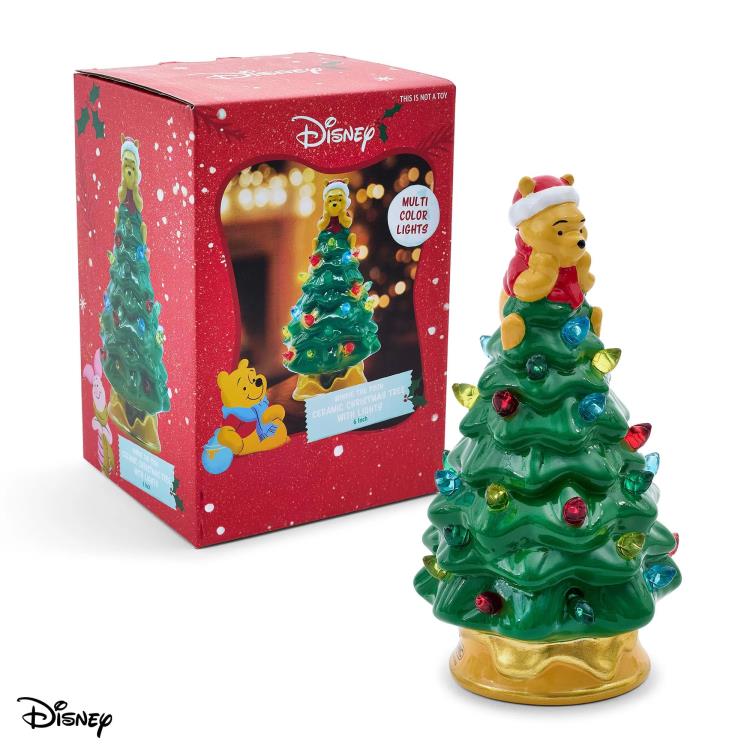 Winnie the Pooh Ceramic Light-Up Christmas Tree
