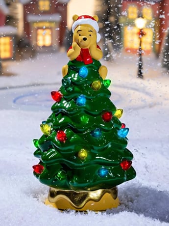 Winnie the Pooh Ceramic Light-Up Christmas Tree