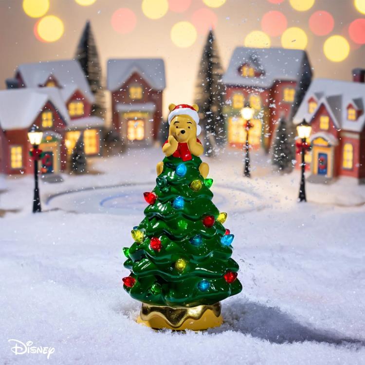 Disney Winnie The Pooh クリスマスツリーセット Winnie the Pooh Ceramic Light-Up Christmas Tree