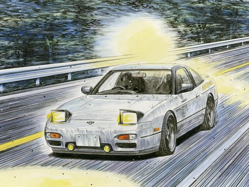 Initial D Series Kenji's Nissan 180SX 1/24 Scale Model Kit