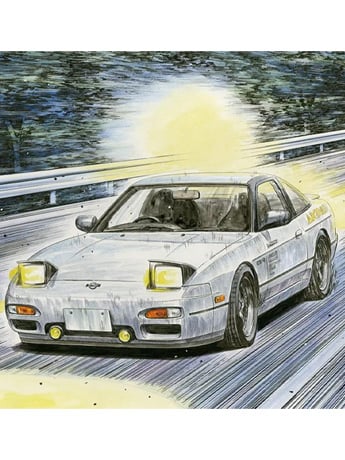 Initial D Series Kenji's Nissan 180SX 1/24 Scale Model Kit