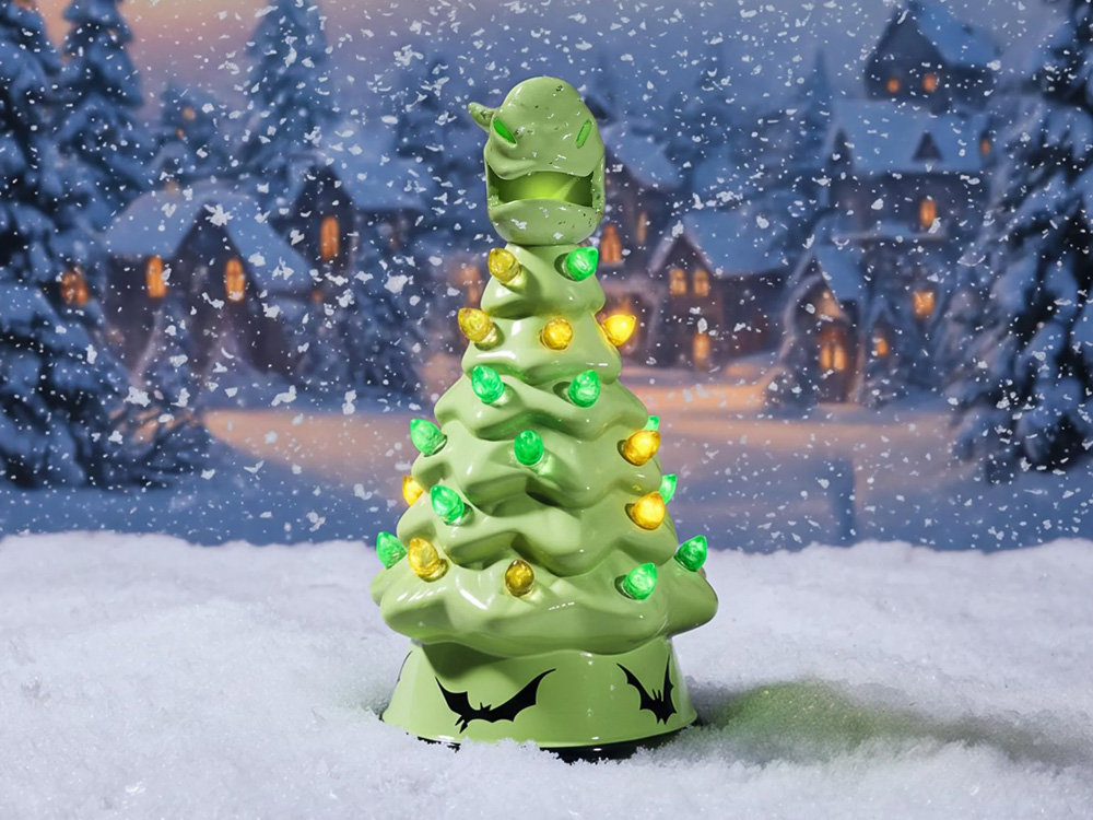 The Nightmare Before Christmas Oogie Boogie Ceramic Light-Up Christmas Tree Gallery Image 1