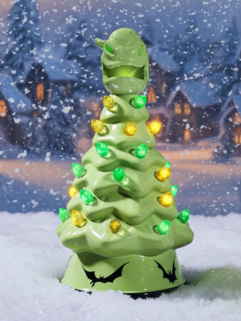 The Nightmare Before Christmas Oogie Boogie Ceramic Light-Up Christmas Tree Gallery Image 2