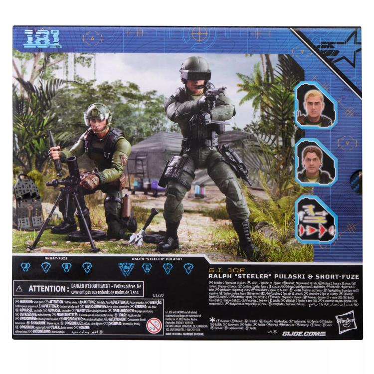 G.I. Joe Classified Series #181 Ralph “Steeler” Pulaski and Short-Fuze Action Figure Set Gallery Image 18