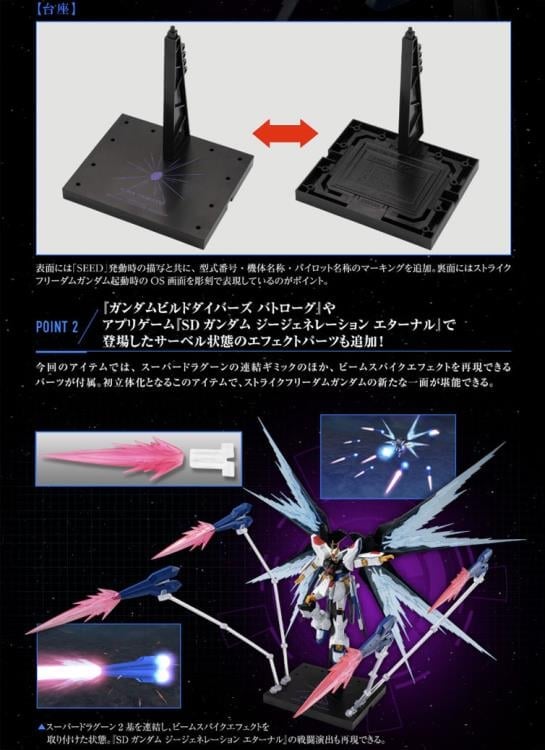 Mobile Suit Gundam: Strike Freedom Gundam G-Frame FA Optional Part Set Gallery Image 15