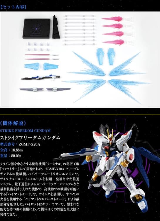 Mobile Suit Gundam: Strike Freedom Gundam G-Frame FA Optional Part Set Gallery Image 12