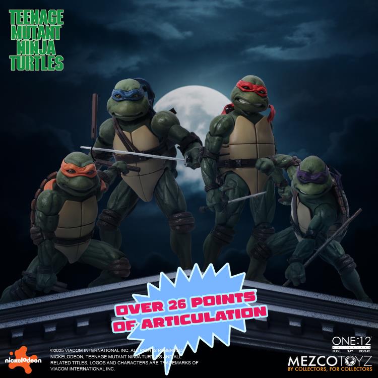 Teenage Mutant Ninja Turtles (1990) One:12 Collective Action Figure Boxed Set Gallery Image 5