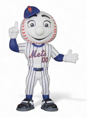 Image of Major League Baseball Big Rubber Guys Mr. Met Mascot Figure