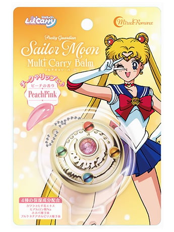 Sailor Moon Miracle Romance Multi Carry Balm Lip/Cheek Transformation Brooch (Peach Pink) Gallery Image 2