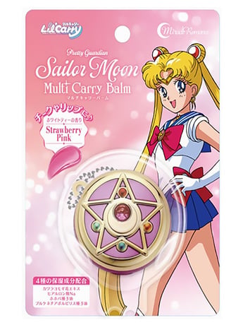 Sailor Moon Miracle Romance Multi Carry Balm Lip/Cheek Crystal Star Compact (Strawberry Pink) Gallery Image 2
