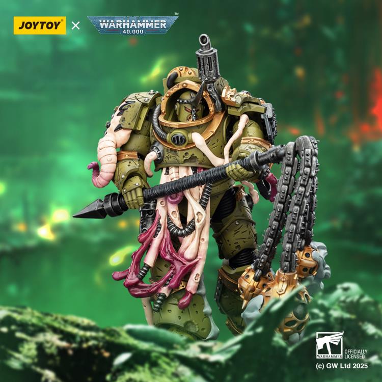 Warhammer 40,000 Death Guard Blightlord Terminator (Ver. 2) with Flail of Corruption 1/18 Scale Action Figure Gallery Image 14