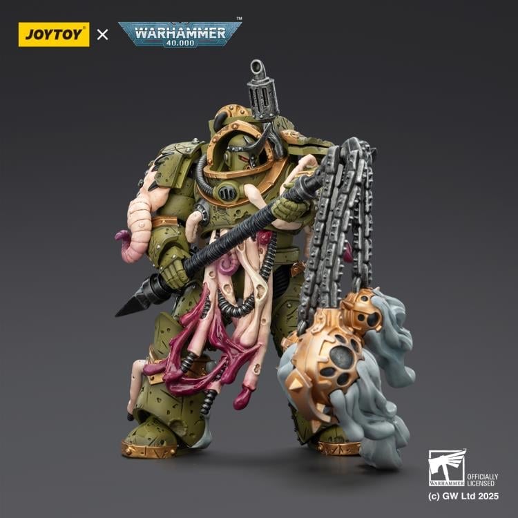 Warhammer 40,000 Death Guard Blightlord Terminator (Ver. 2) with Flail of Corruption 1/18 Scale Action Figure Gallery Image 8