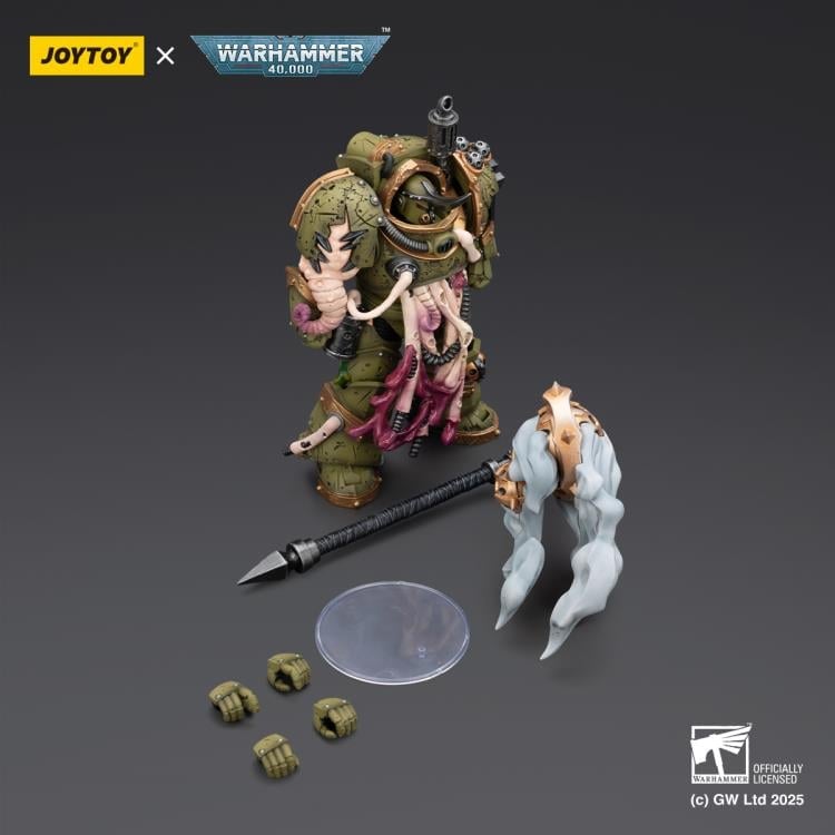 Warhammer 40,000 Death Guard Blightlord Terminator (Ver. 2) with Flail of Corruption 1/18 Scale Action Figure Gallery Image 12