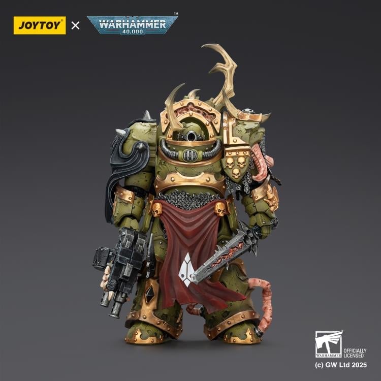 Warhammer 40,000 Death Guard Blightlord Terminator (Ver. 3) with Combi-bolter and Bubotic Blade 1/18 Scale Action Figure Gallery Image 4