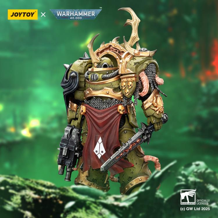 Warhammer 40,000 Death Guard Blightlord Terminator (Ver. 3) with Combi-bolter and Bubotic Blade 1/18 Scale Action Figure Gallery Image 13