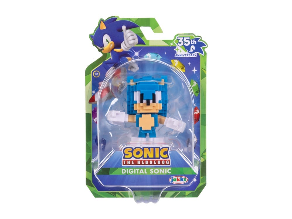 Sonic the Hedgehog 35th Anniversary Digital Sonic 2.5-Inch Scale Action Figure Gallery Image 1