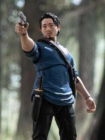 The Walking Dead Exquisite Mini Series Glenn 1/18 Scale Action Figure Gallery Image 2