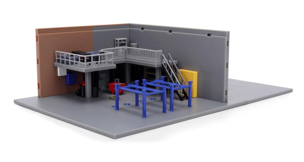 Fast & Furious Nano Scene Han's Garage Scene with 2 Vehicles Gallery Image 4