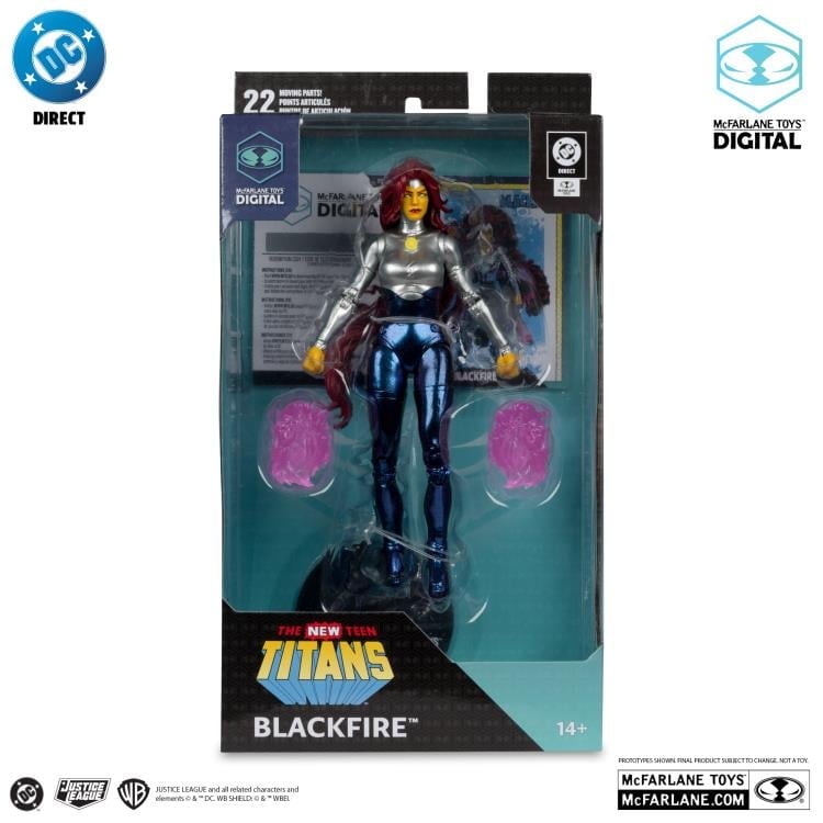 The New Teen Titans Blackfire 7" Action Figure (with Digital Code) Gallery Image 9