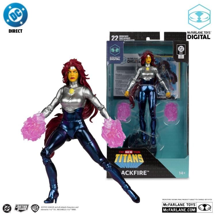The New Teen Titans Blackfire 7" Action Figure (with Digital Code) Gallery Image 8