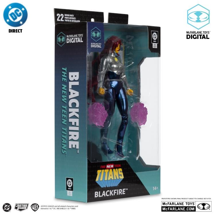 The New Teen Titans Blackfire 7" Action Figure (with Digital Code) Gallery Image 10