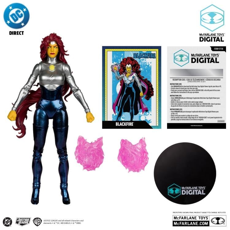The New Teen Titans Blackfire 7" Action Figure (with Digital Code) Gallery Image 7