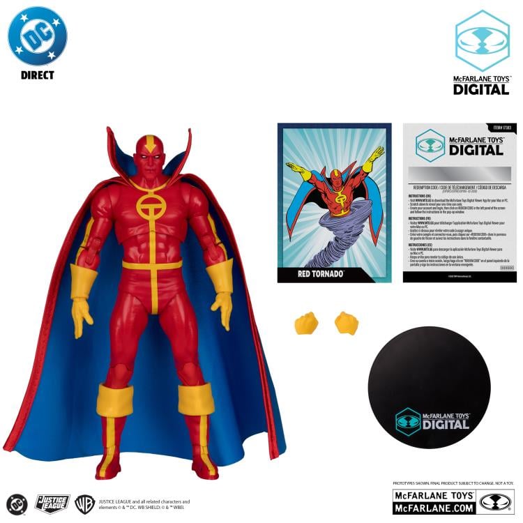 DC: The Bronze Age Red Tornado 7" Action Figure (with Digital Code) Gallery Image 7