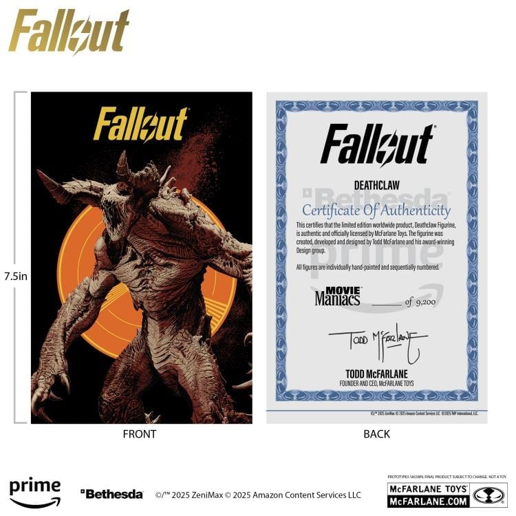 Fallout Movie Maniacs Deathclaw 6" Limited Edition Figure Gallery Image 6