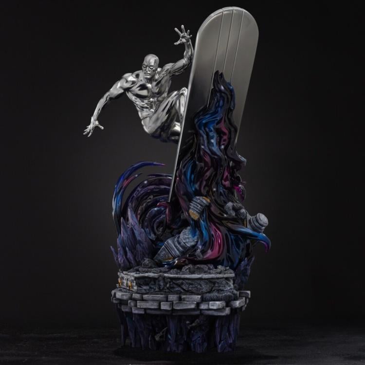 The Infinity Gauntlet Battle Diorama Series Silver Surfer 1/10 Art