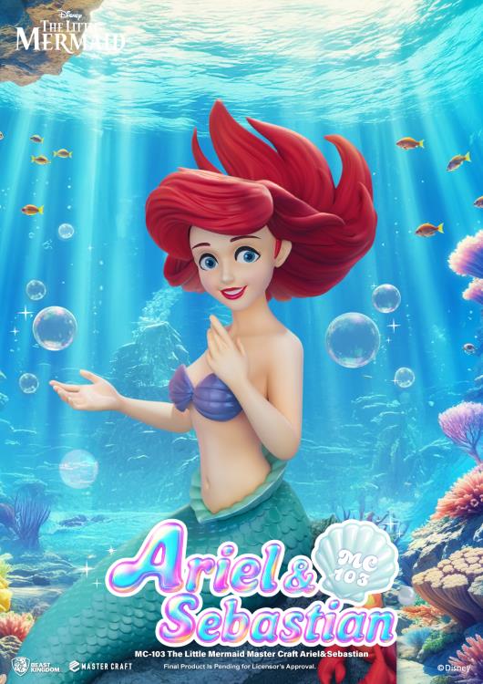 The Little Mermaid Master Craft MC-103 Ariel & Sebastian Limited Edition Statue Gallery Image 7