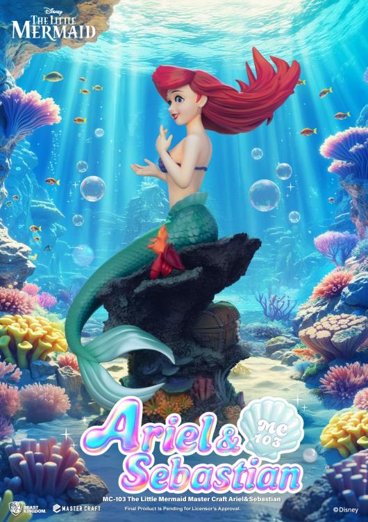 The Little Mermaid Master Craft MC-103 Ariel & Sebastian Limited Edition Statue Gallery Image 8