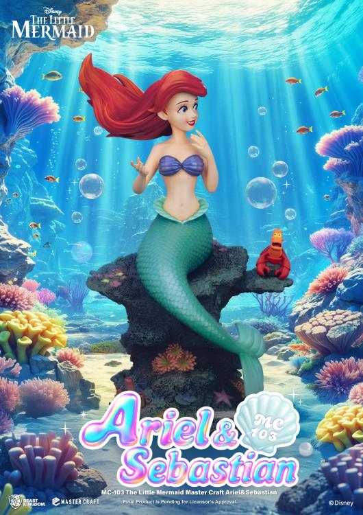 The Little Mermaid Master Craft MC-103 Ariel & Sebastian Limited Edition Statue Gallery Image 5