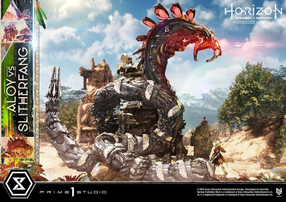 Horizon Forbidden West Ultimate Diorama Masterline Aloy vs. The Slitherfang Statue Gallery Image 8