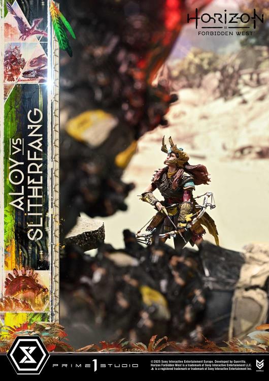 Horizon Forbidden West Ultimate Diorama Masterline Aloy vs. The Slitherfang Statue Gallery Image 27
