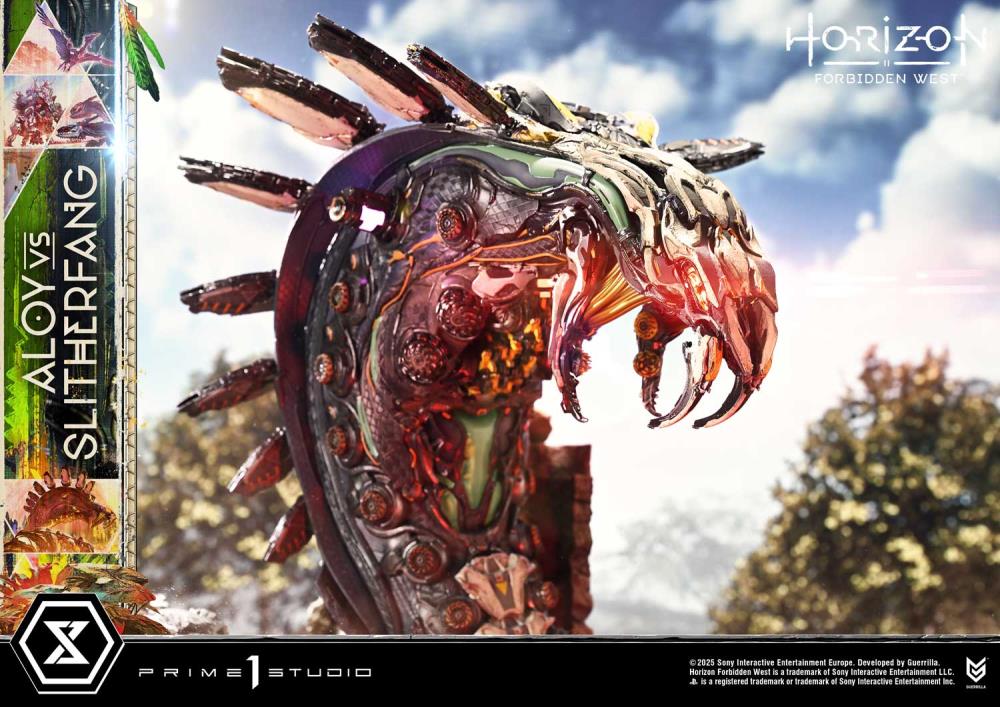 Horizon Forbidden West Ultimate Diorama Masterline Aloy vs. The Slitherfang Statue Gallery Image 17