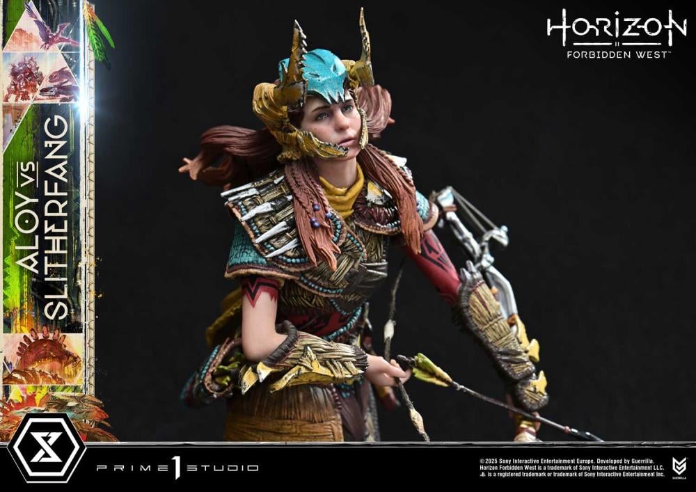 Horizon Forbidden West Ultimate Diorama Masterline Aloy vs. The Slitherfang Statue Gallery Image 44