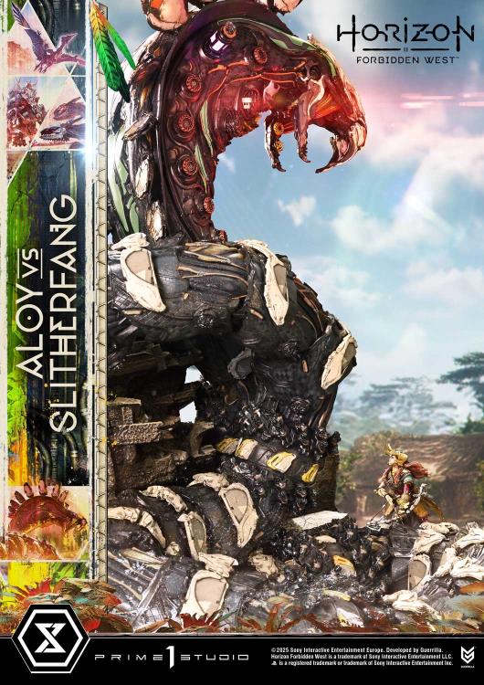 Horizon Forbidden West Ultimate Diorama Masterline Aloy vs. The Slitherfang Statue Gallery Image 23