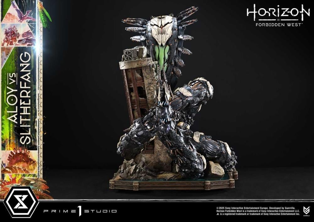 Horizon Forbidden West Ultimate Diorama Masterline Aloy vs. The Slitherfang Statue Gallery Image 34