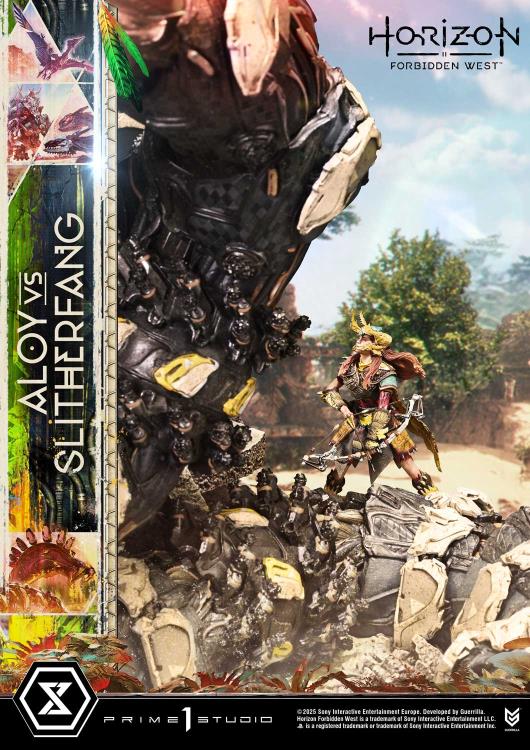 Horizon Forbidden West Ultimate Diorama Masterline Aloy vs. The Slitherfang Statue Gallery Image 26