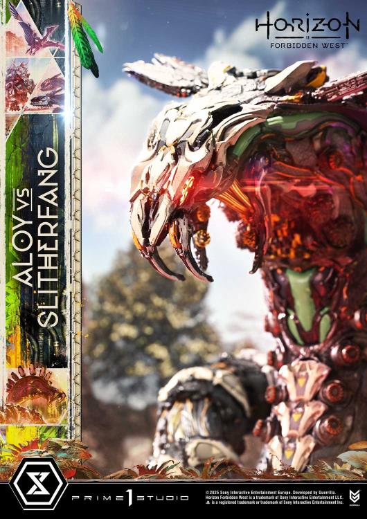 Horizon Forbidden West Ultimate Diorama Masterline Aloy vs. The Slitherfang Statue Gallery Image 28