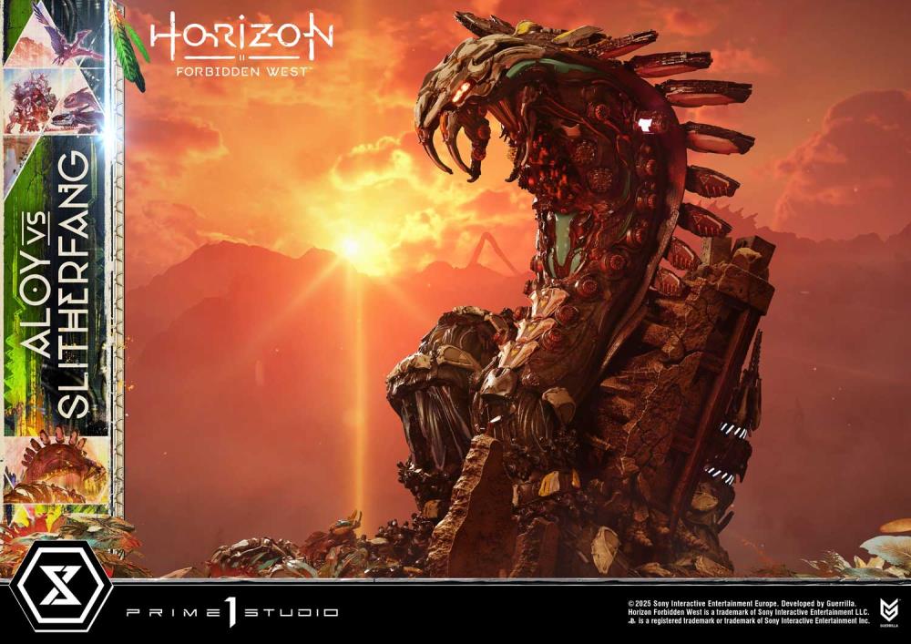 Horizon Forbidden West Ultimate Diorama Masterline Aloy vs. The Slitherfang Statue Gallery Image 13