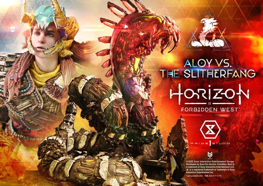 Horizon Forbidden West Ultimate Diorama Masterline Aloy vs. The Slitherfang Statue Gallery Image 3