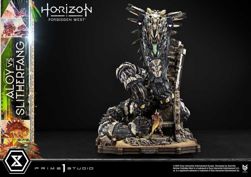 Horizon Forbidden West Ultimate Diorama Masterline Aloy vs. The Slitherfang Statue Gallery Image 32