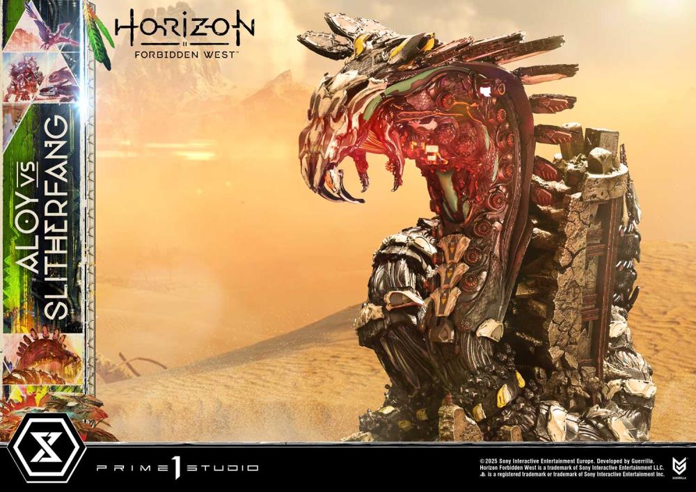Horizon Forbidden West Ultimate Diorama Masterline Aloy vs. The Slitherfang Statue Gallery Image 15